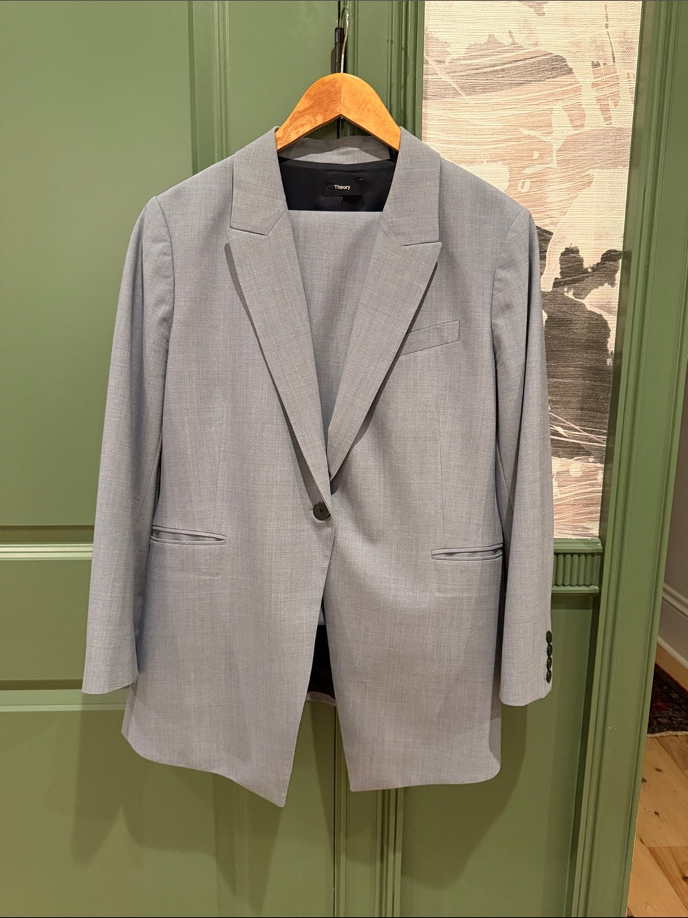 Theory Light Blue/Grey 2-piece suit